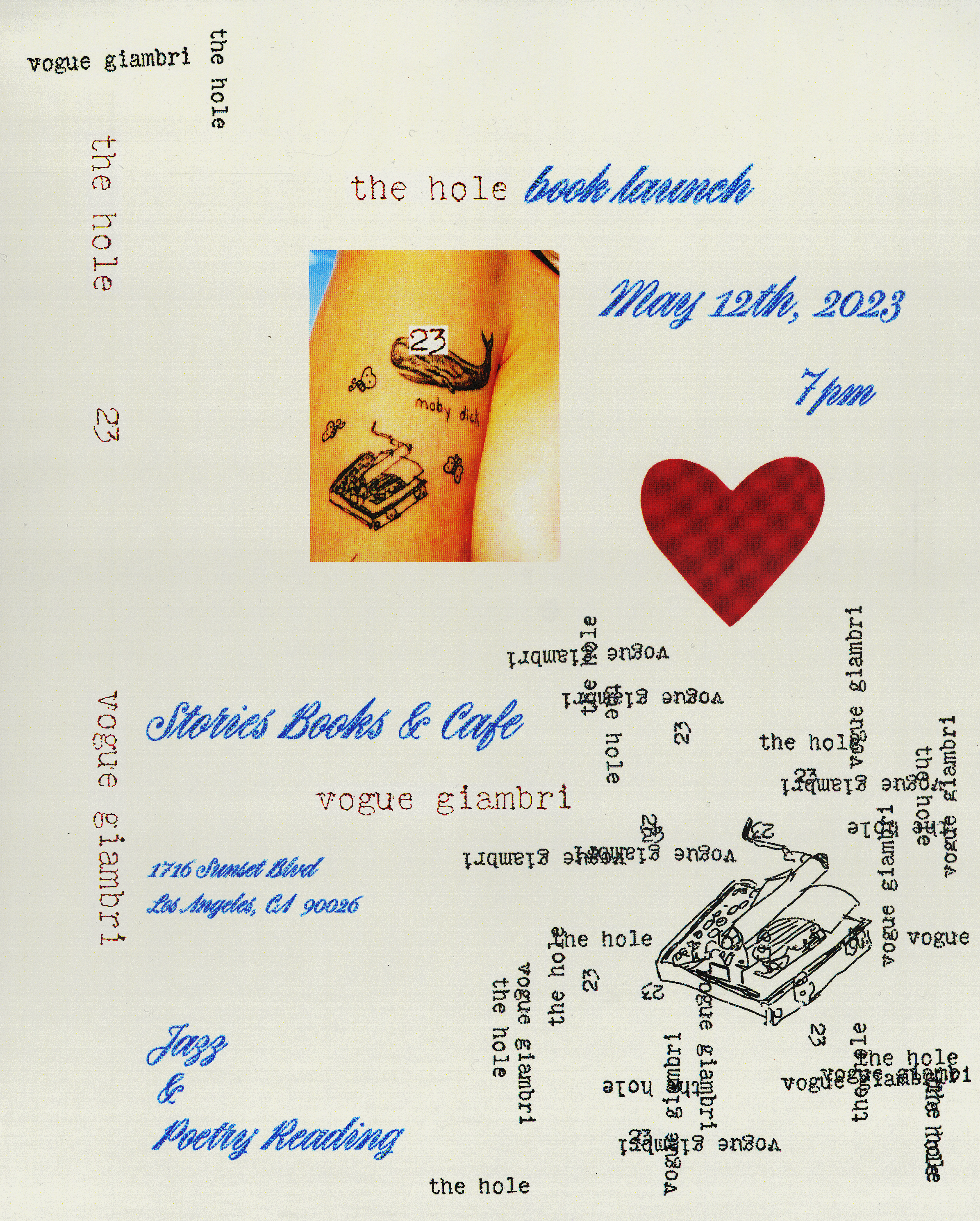 The Hole book release poster